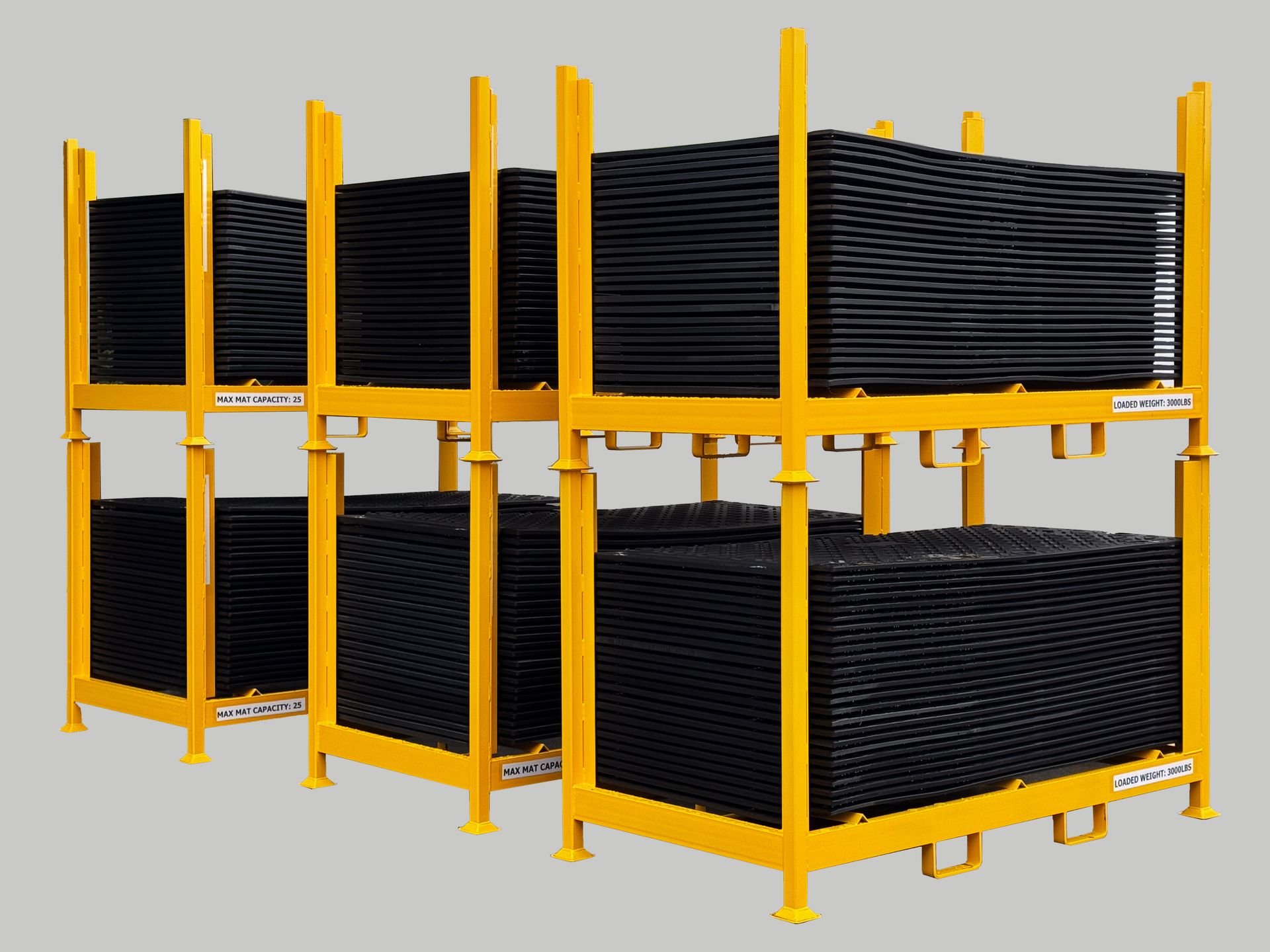 MaxiTrack ground protection mat storage & transport rack accessory