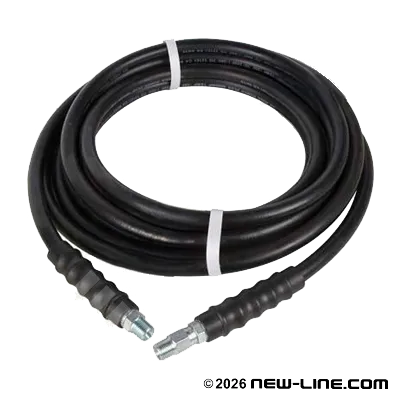 3/8" x 50FT Black 4000# Washer With Solid Swivel